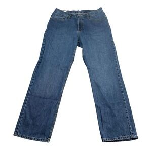 Stetson 1520 Standard Straight Leg Mens Blue Denim Jeans 36x32 (Fits 34x30)